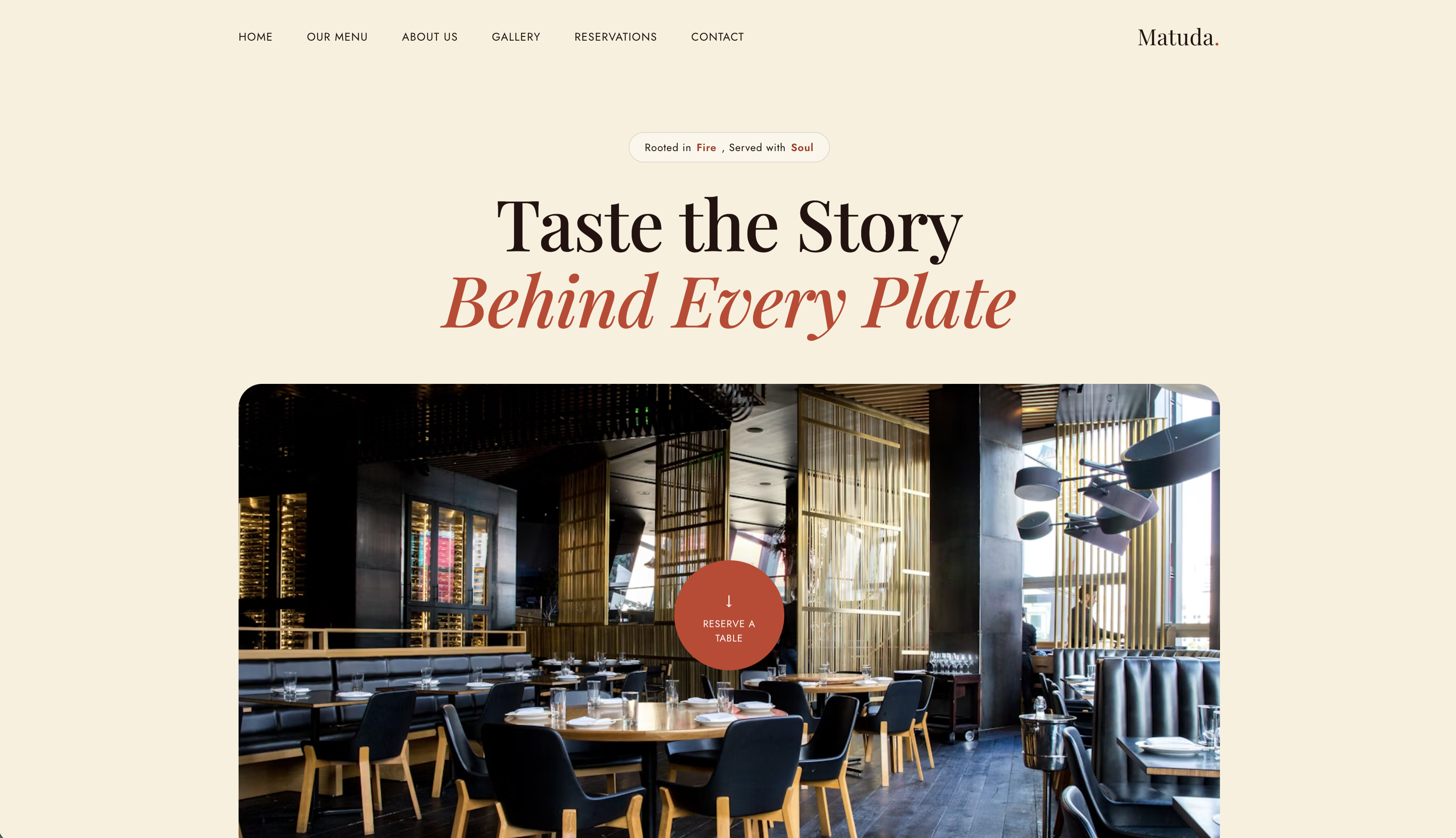 Matuda — Sito ristorante